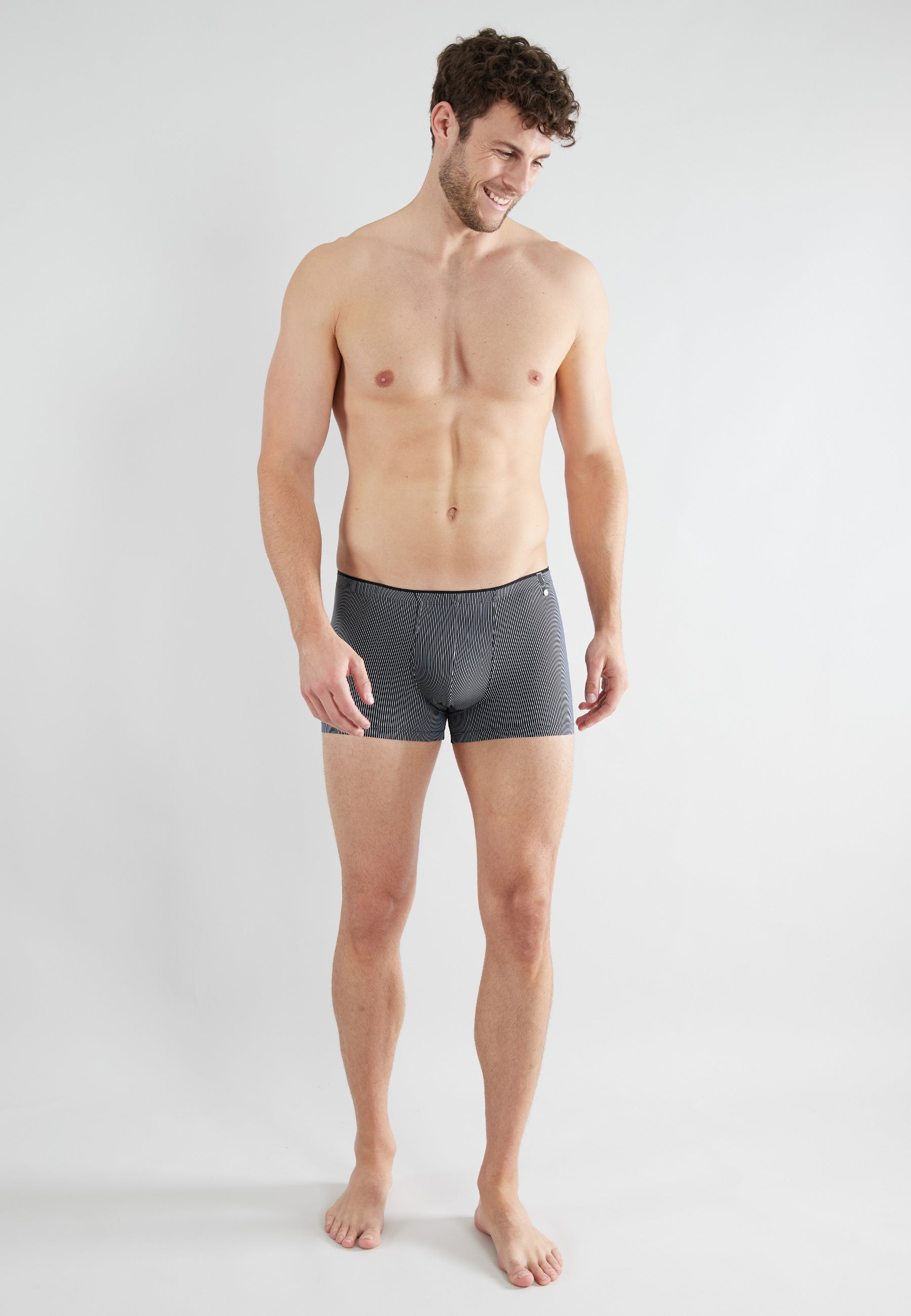 GÖTZBURG Herren Pants schwarz längsgestreift