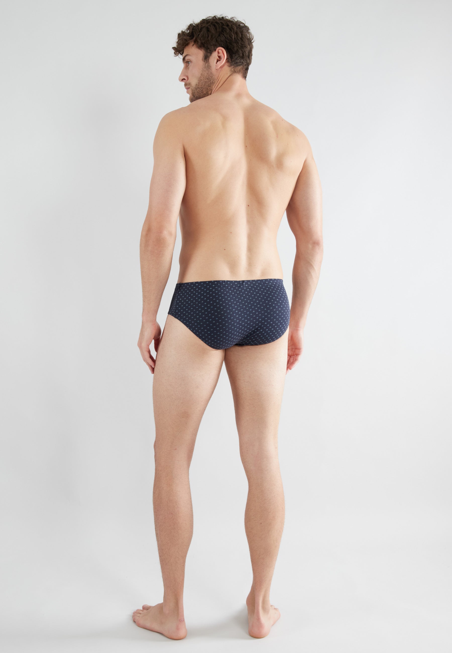 GÖTZBURG Herren Sport-Slip blau bedruckt 2er Pack
