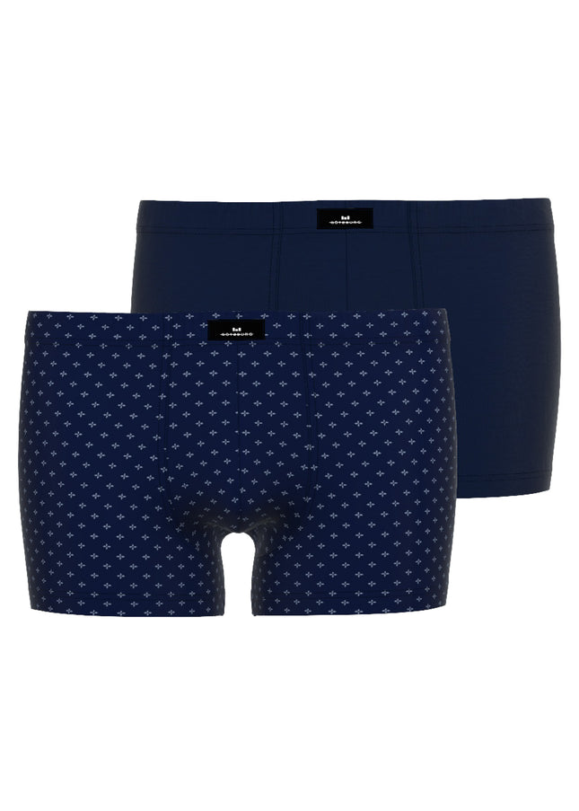 GÖTZBURG Herren Pants blau bedruckt 2er Pack