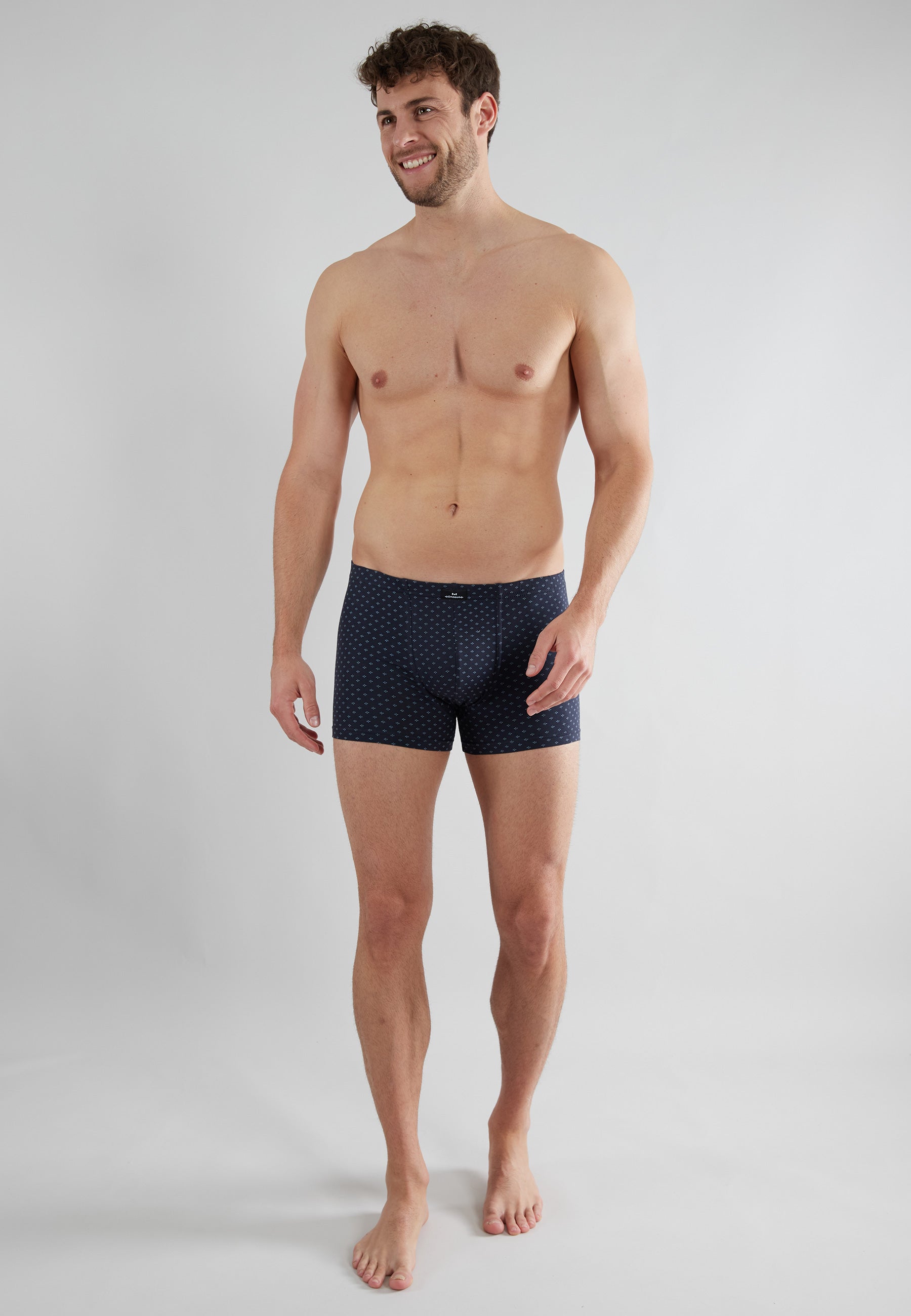 GÖTZBURG Herren Pants blau bedruckt 2er Pack