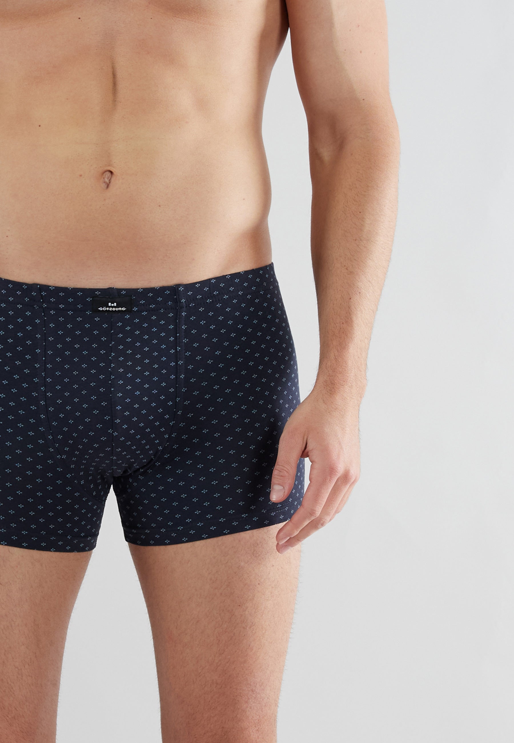 GÖTZBURG Herren Pants blau bedruckt 2er Pack