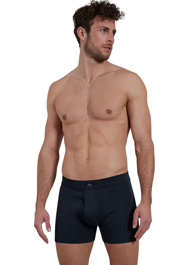 GÖTZBURG Herren Long-Pants blau quergestreift