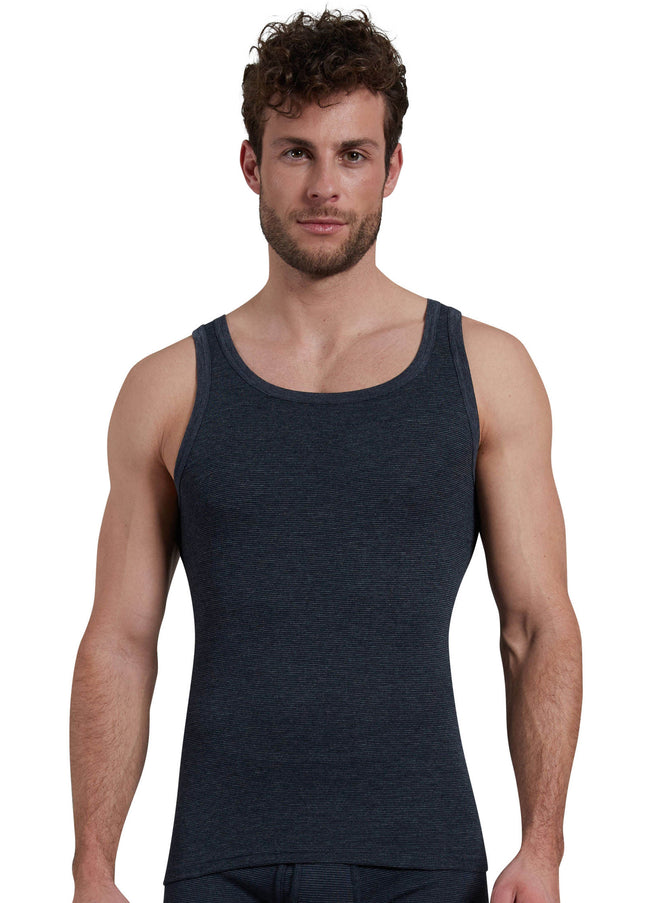 GÖTZBURG Herren Tank-Top blau quergestreift