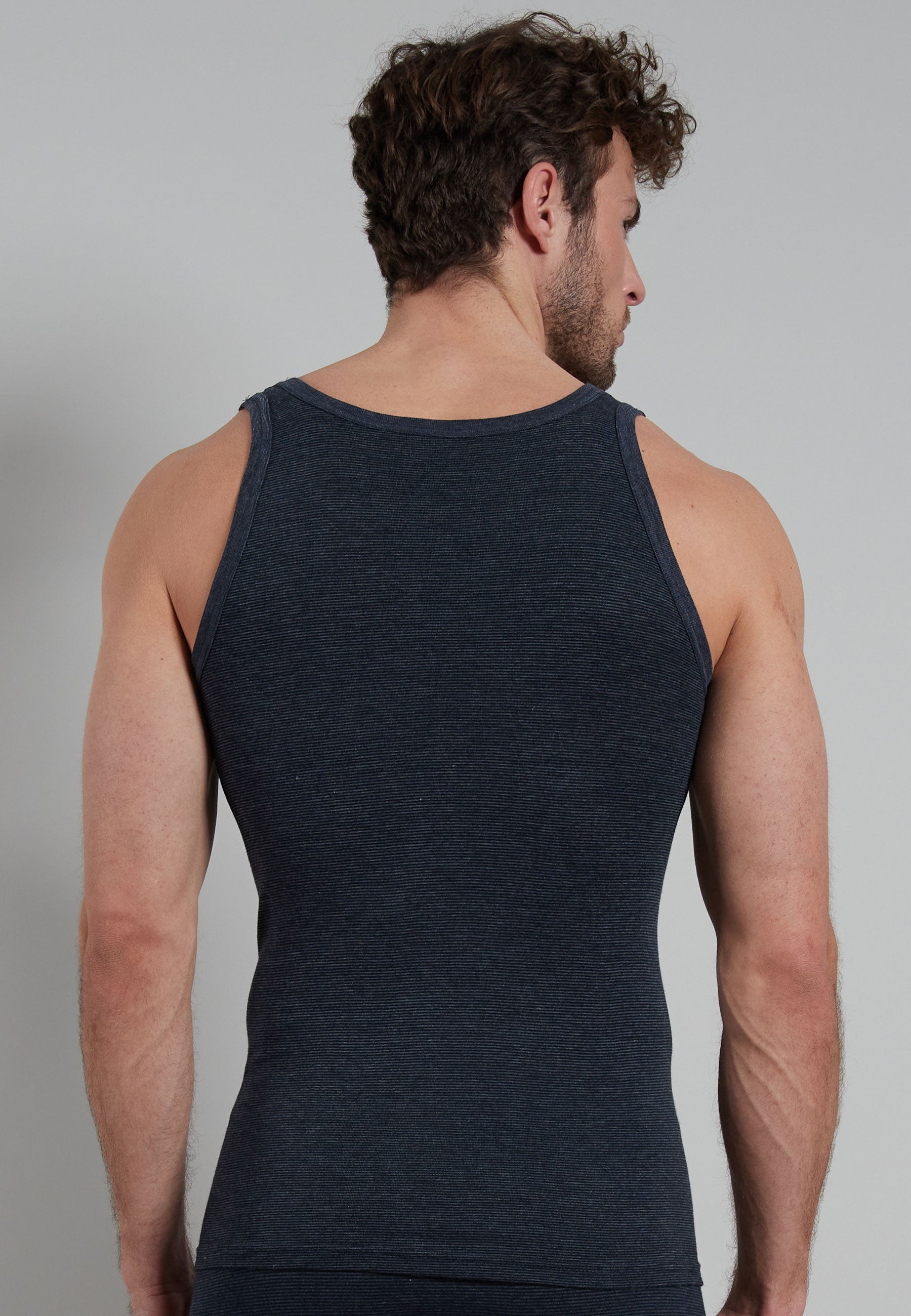 GÖTZBURG Herren Tank-Top blau quergestreift
