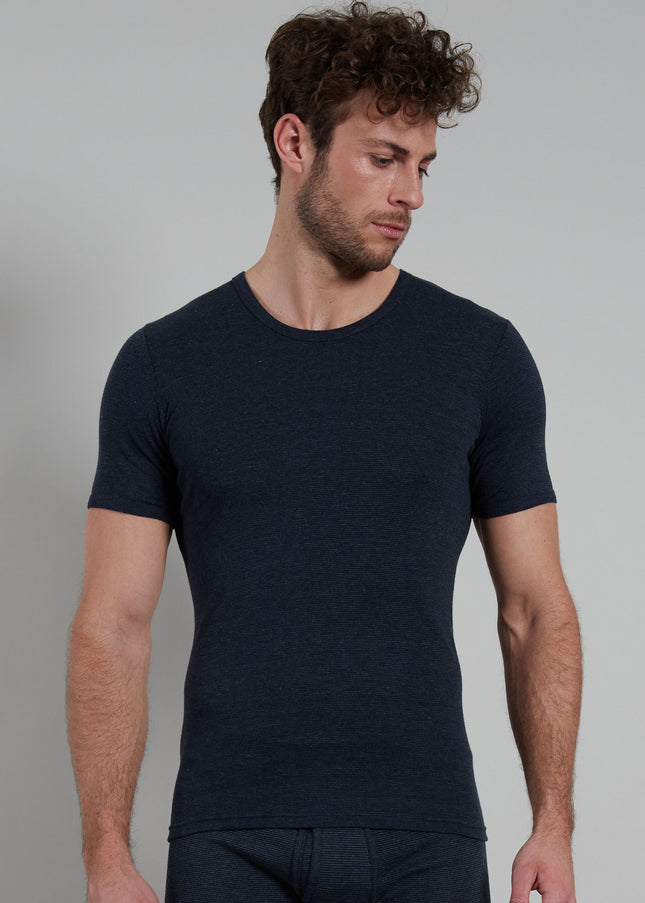 GÖTZBURG Herren T-Shirt blau quergestreift
