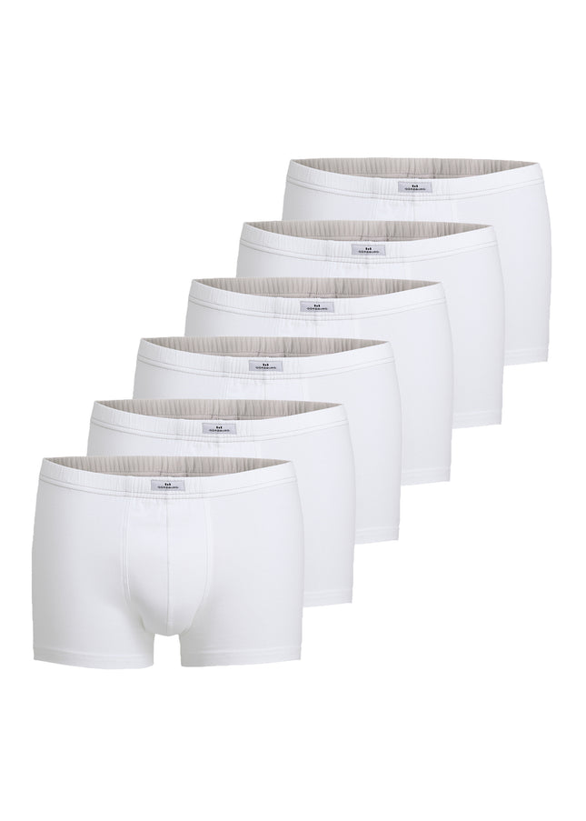 GÖTZBURG Herren Pants weiß uni 6er Pack