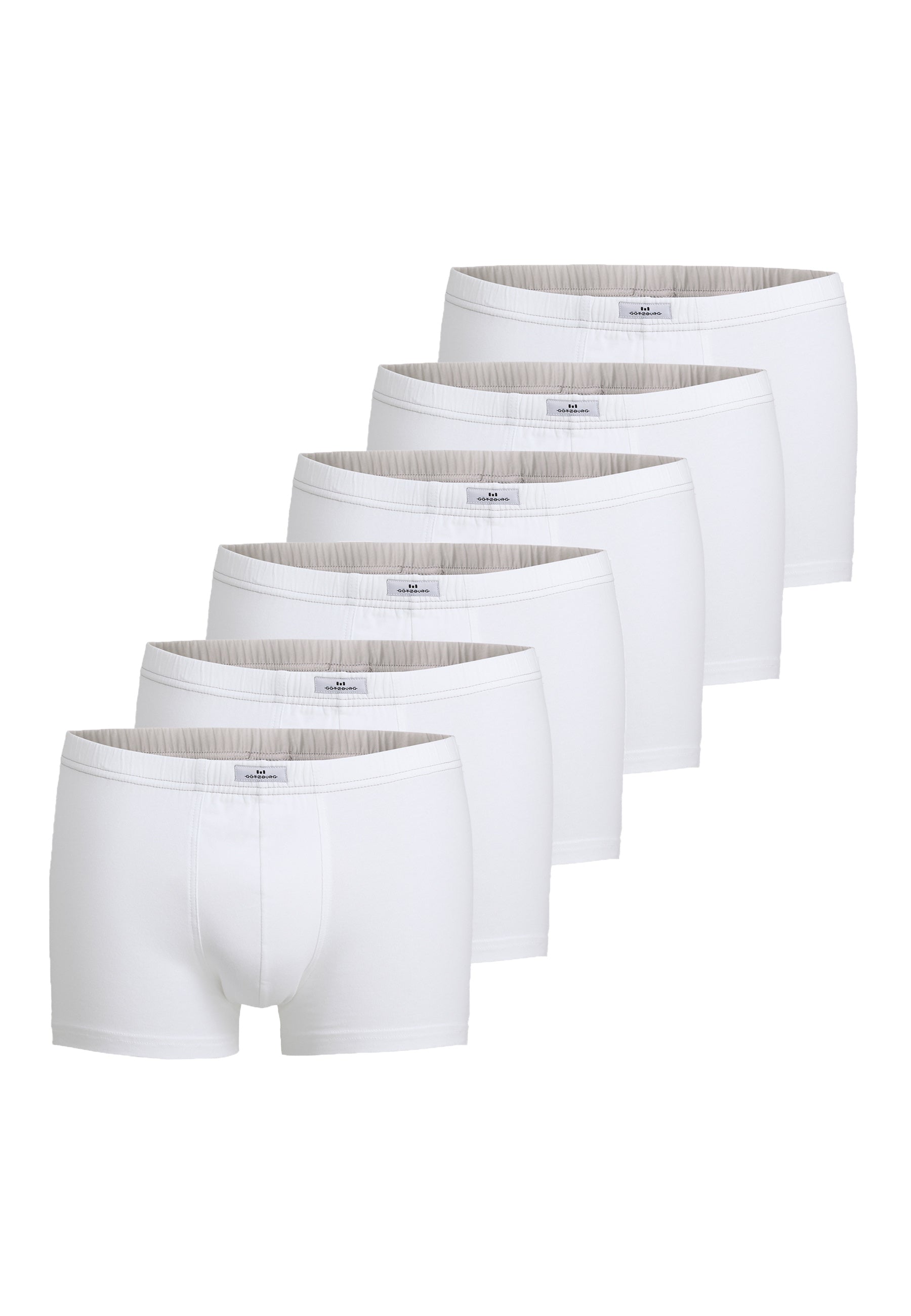GÖTZBURG Herren Pants weiß uni 6er Pack