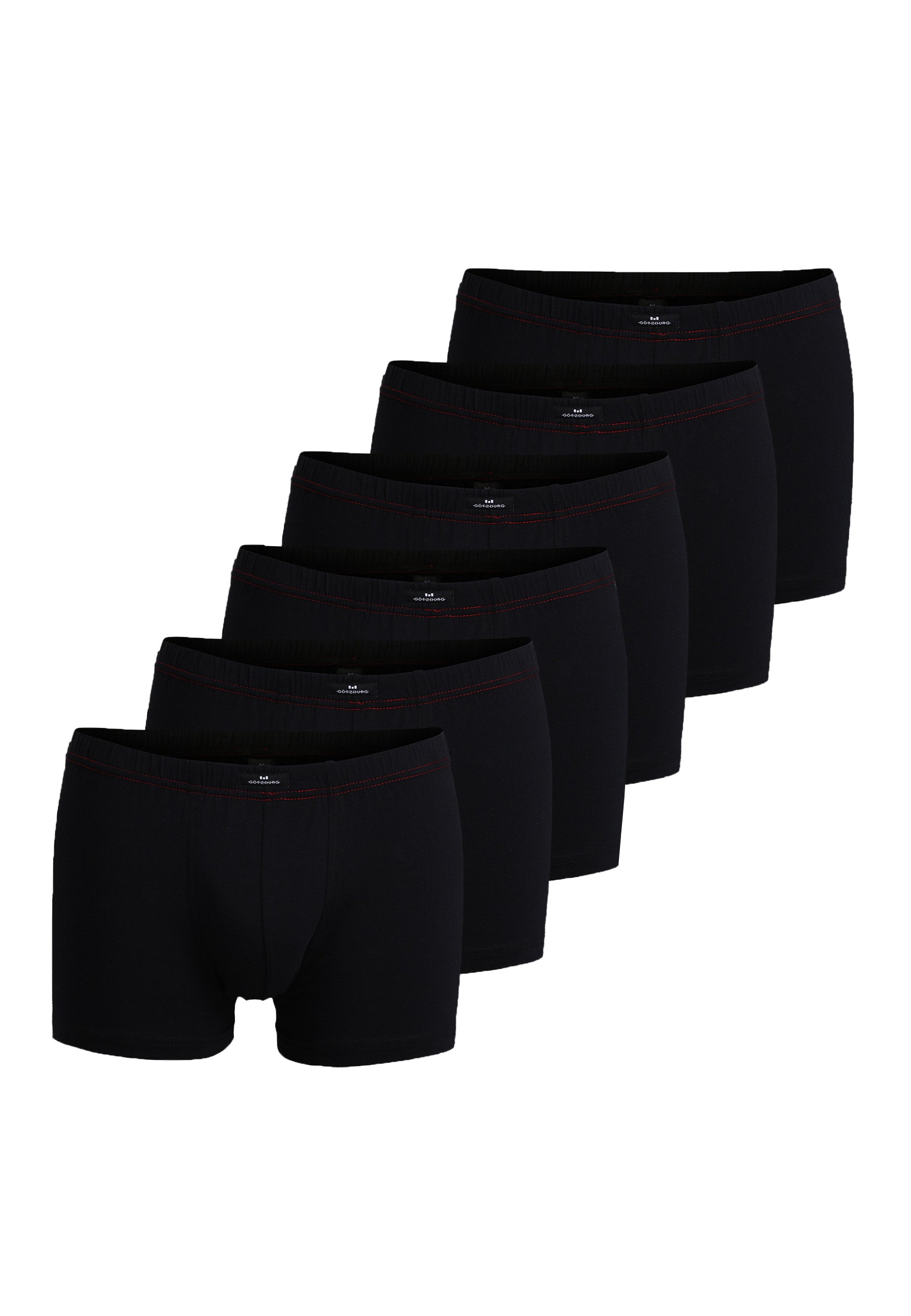 GÖTZBURG Herren Pants schwarz uni 6er Pack