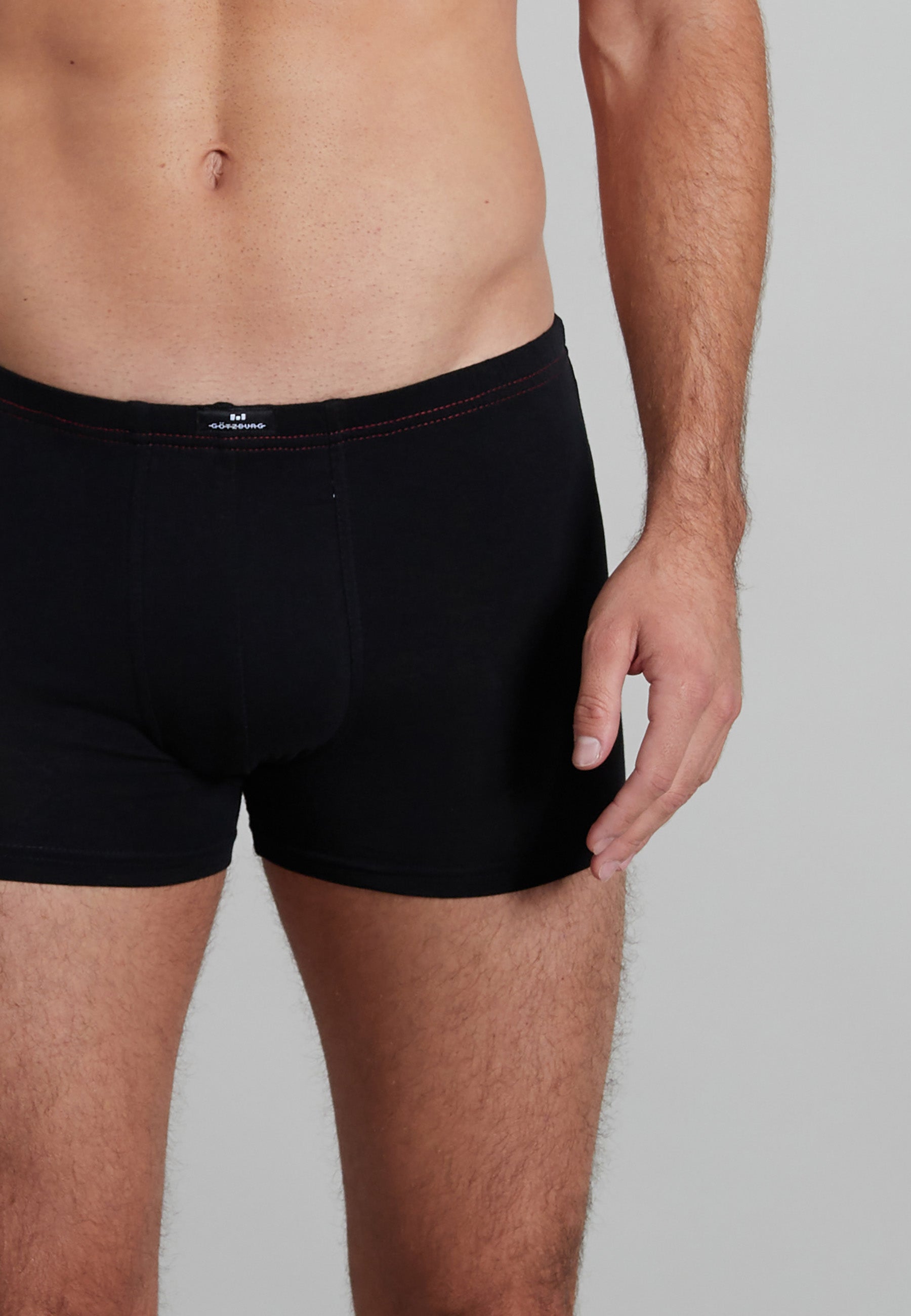 GÖTZBURG Herren Pants schwarz uni 6er Pack