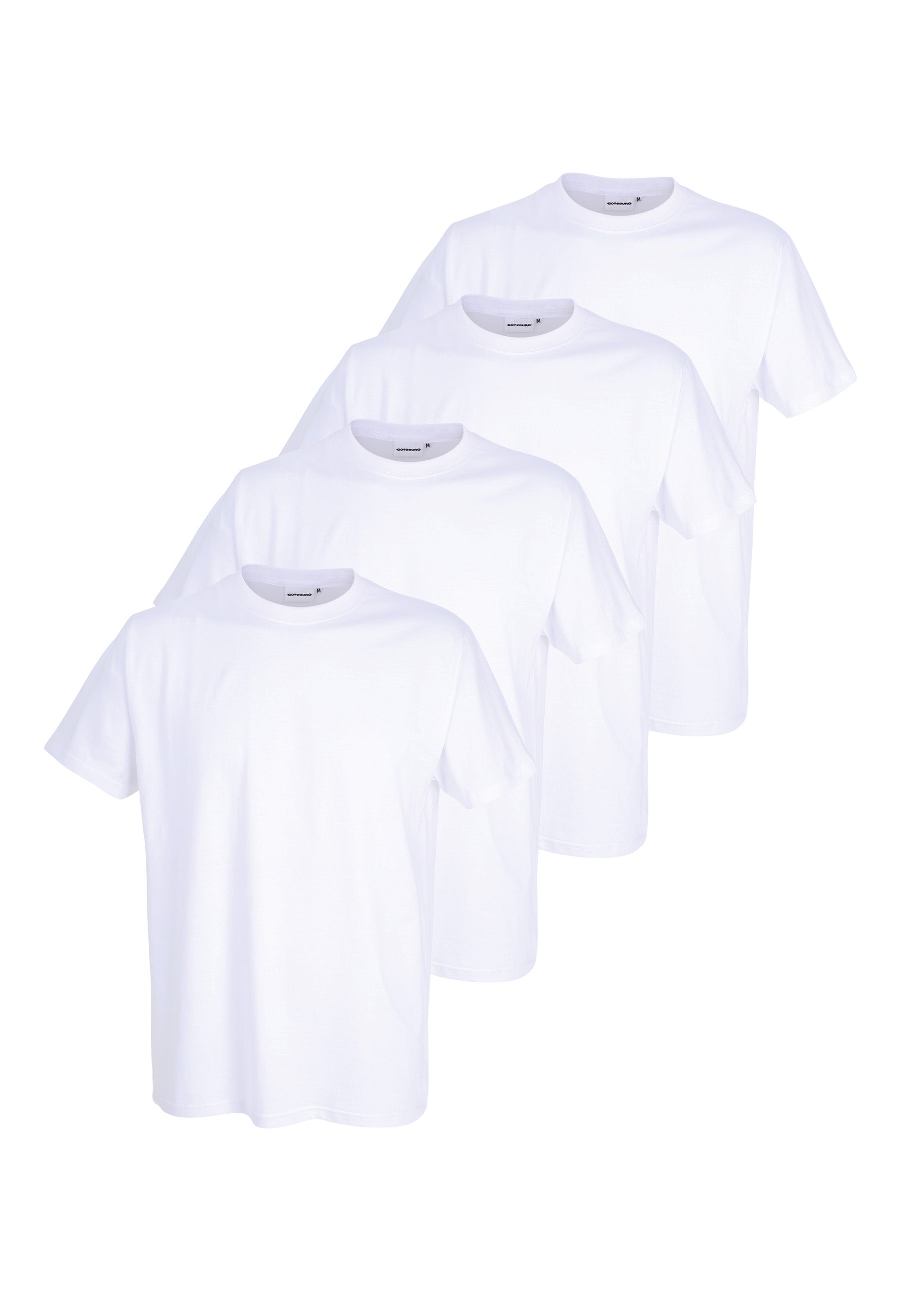 GÖTZBURG Herren Unterhemd weiß uni 4er Pack