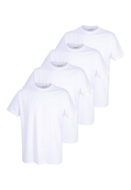GÖTZBURG Herren Unterhemd weiß uni 4er Pack