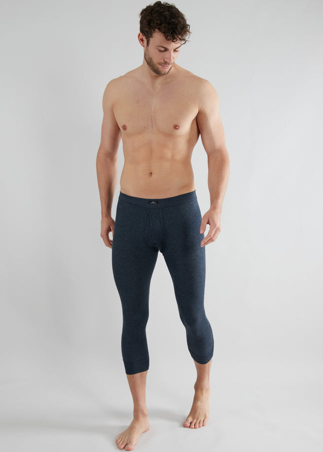 GÖTZBURG Herren Hose-3/4 blau quergestreift