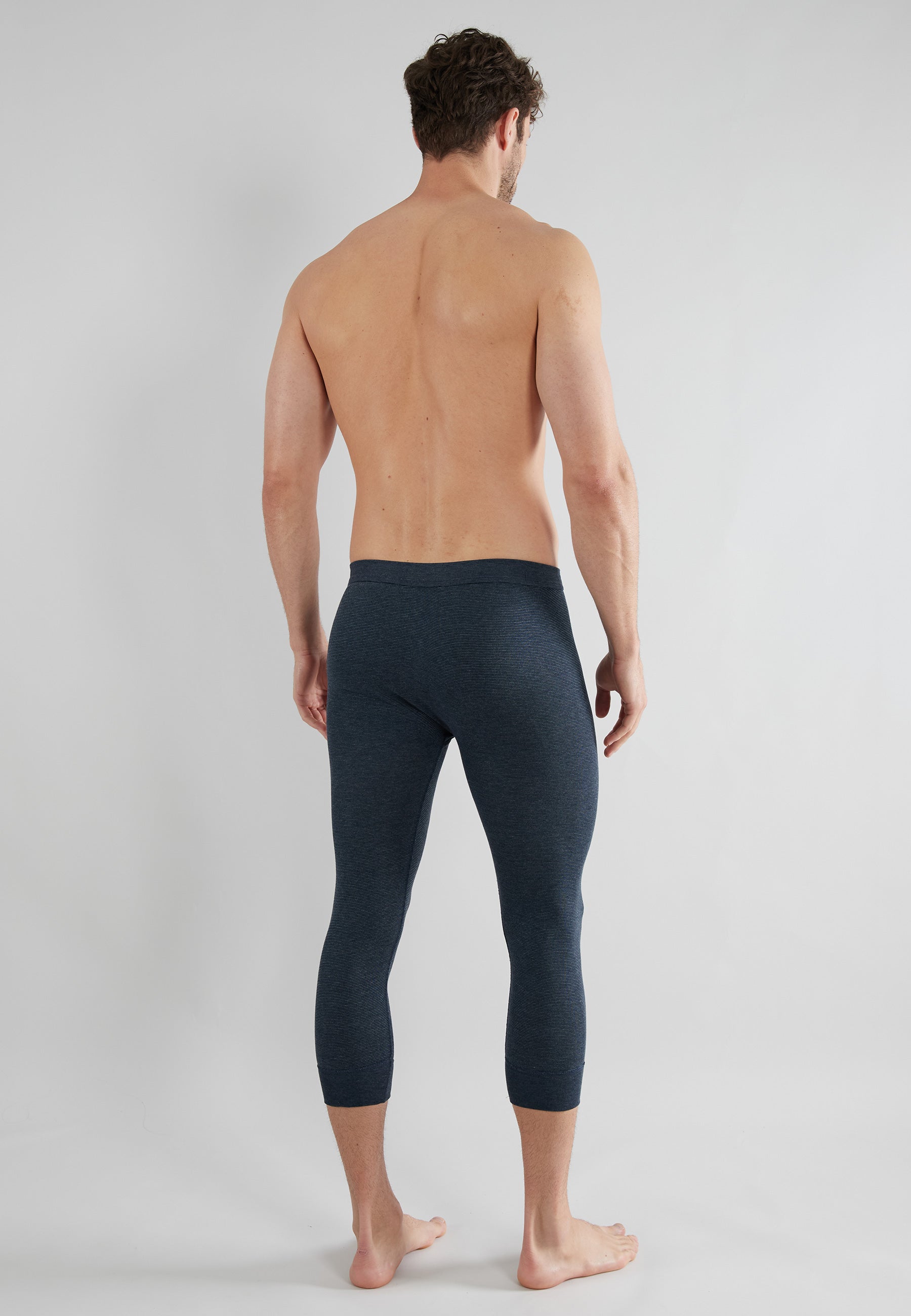 GÖTZBURG Herren Hose-3/4 blau quergestreift