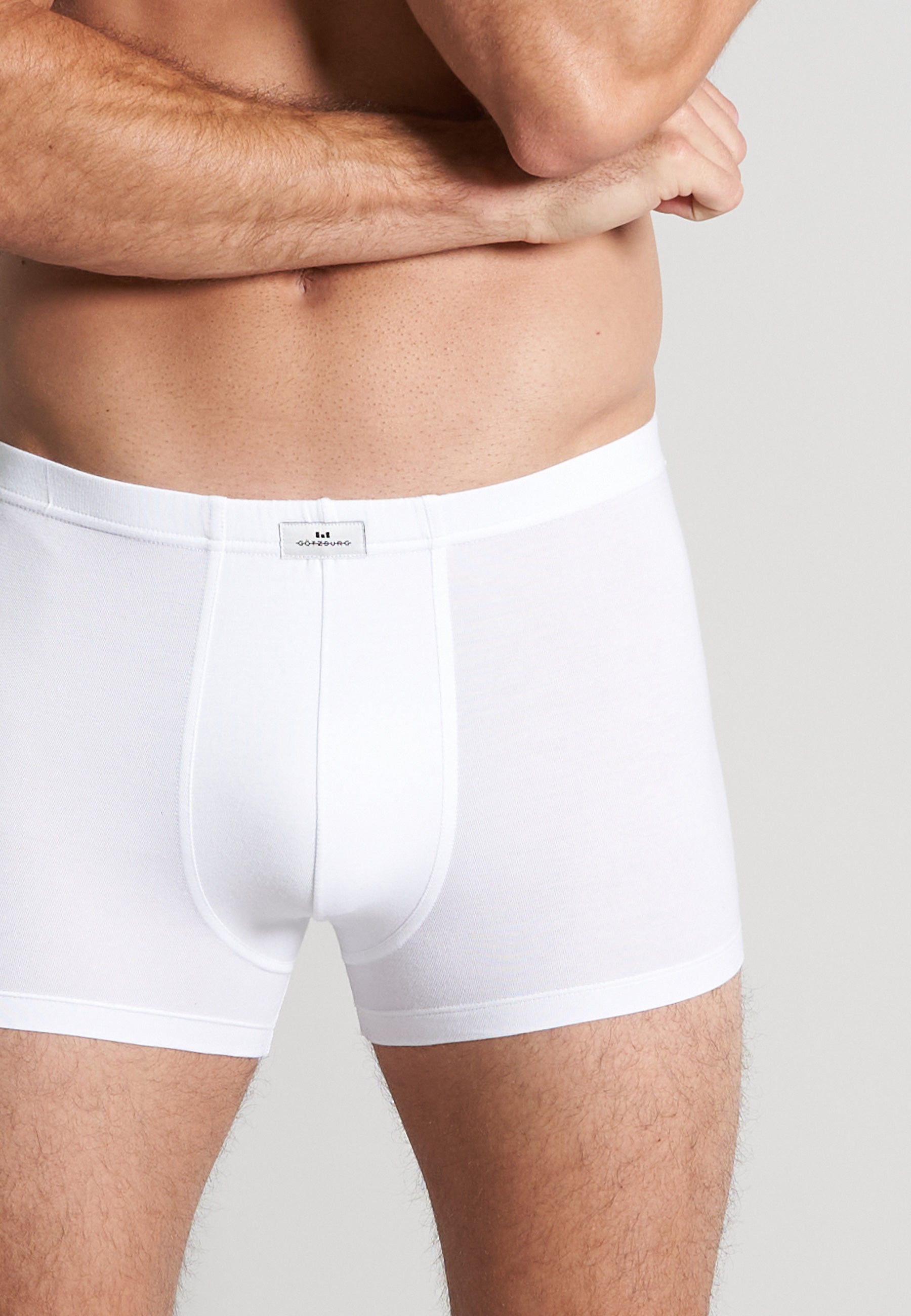 GÖTZBURG Herren Pants weiß uni