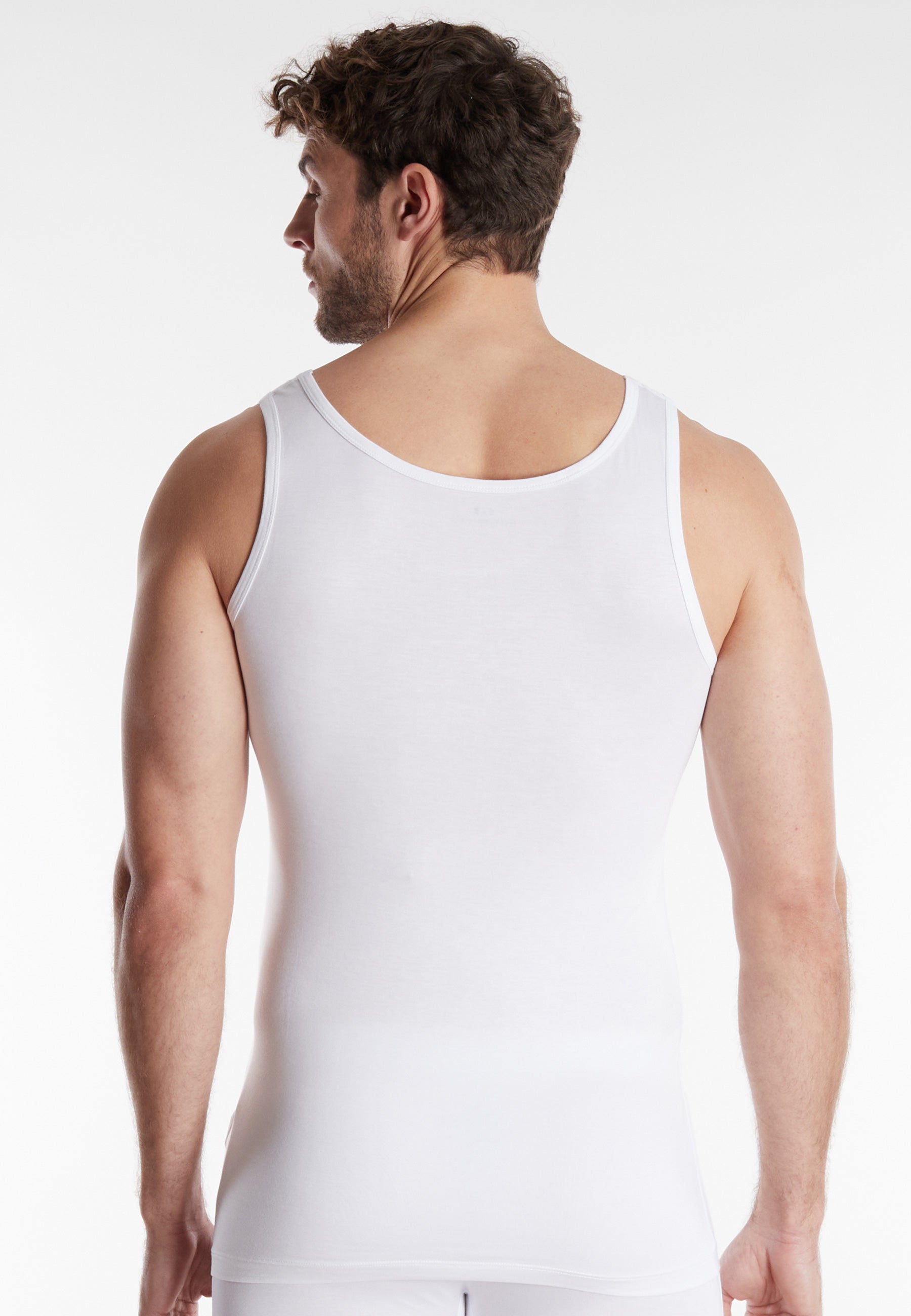 GÖTZBURG Herren Tank-Top weiß uni