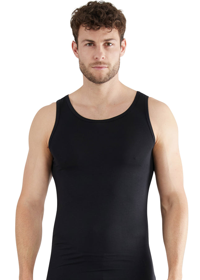 GÖTZBURG Herren Tank-Top schwarz uni