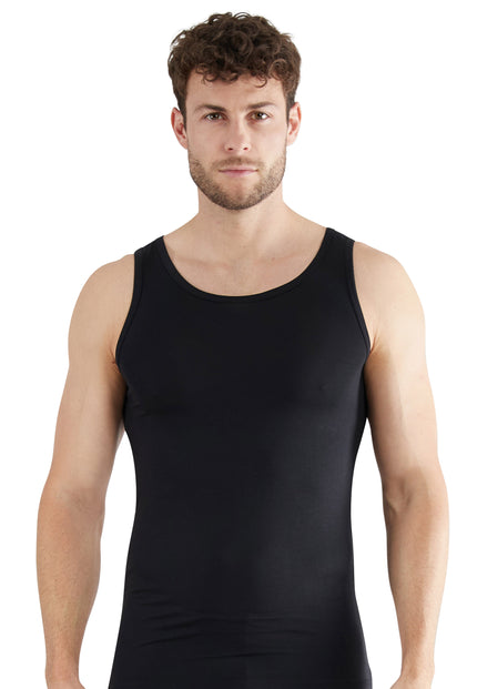 GÖTZBURG Herren Tank-Top schwarz uni