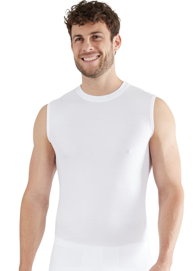 GÖTZBURG Herren Tank-Top weiß uni