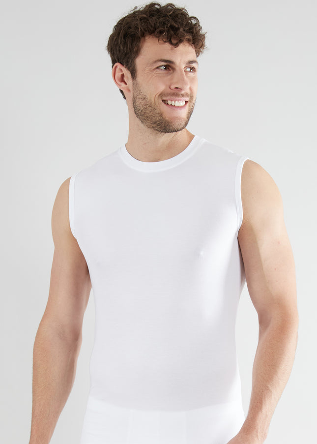 GÖTZBURG Herren Tank-Top weiß uni