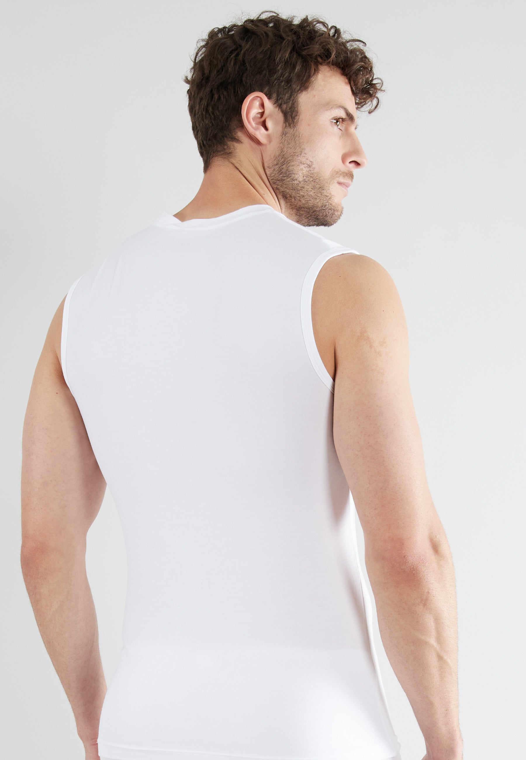 GÖTZBURG Herren Tank-Top weiß uni