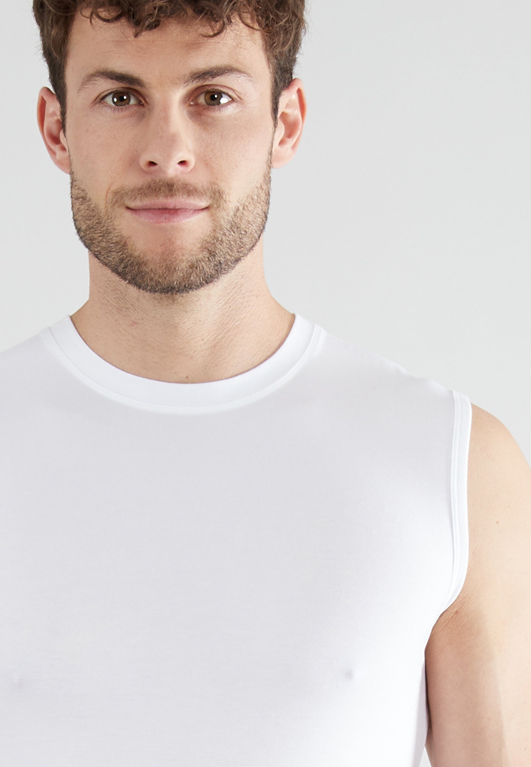 GÖTZBURG Herren Tank-Top weiß uni