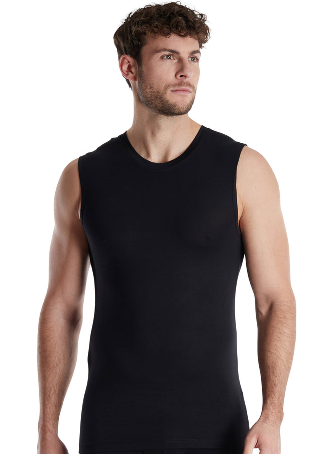 GÖTZBURG Herren Tank-Top schwarz uni