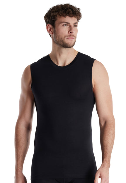GÖTZBURG Herren Tank-Top schwarz uni