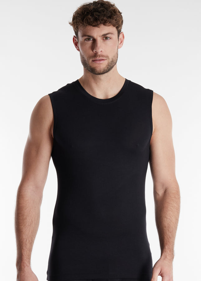 GÖTZBURG Herren Tank-Top schwarz uni
