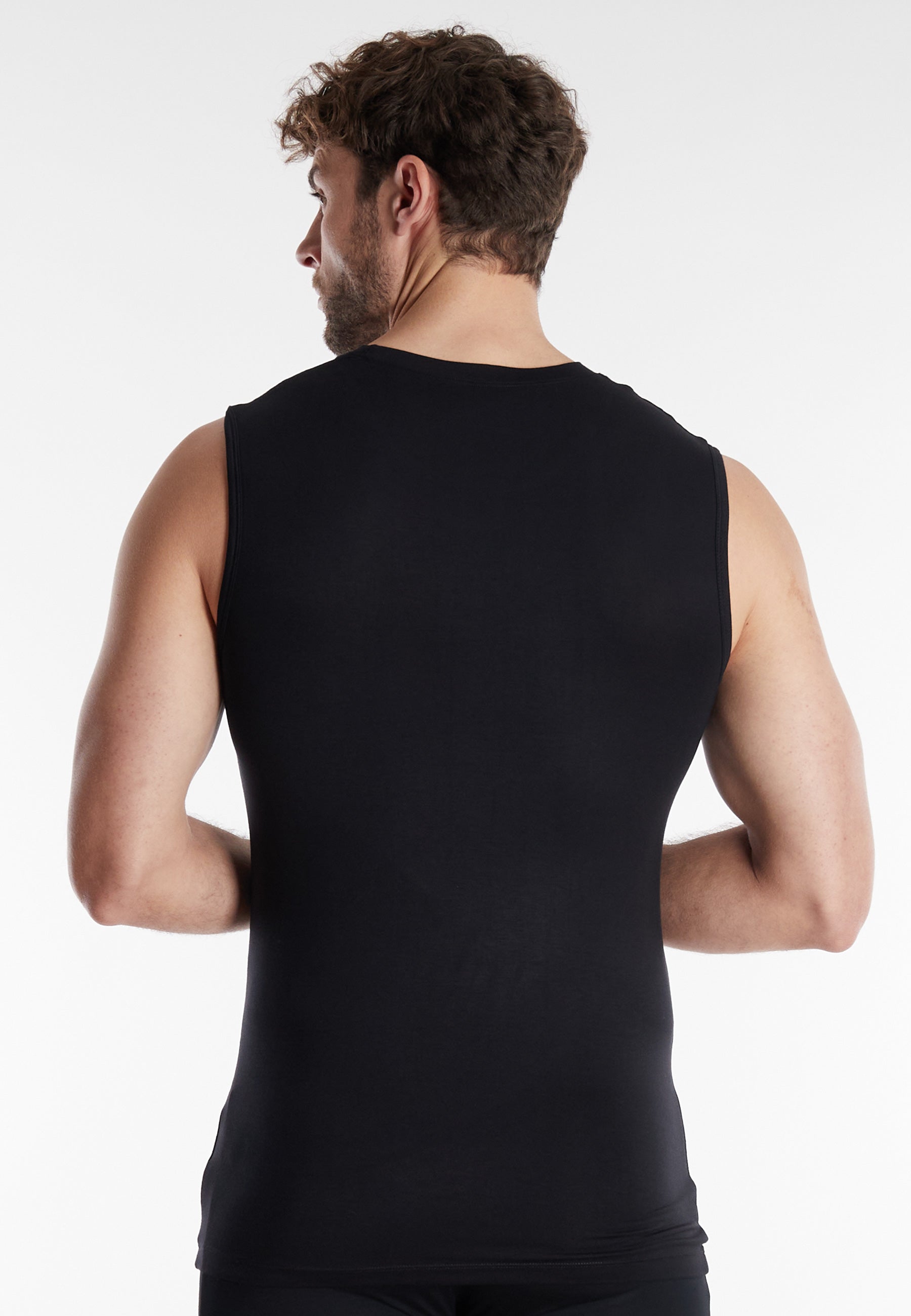 GÖTZBURG Herren Tank-Top schwarz uni