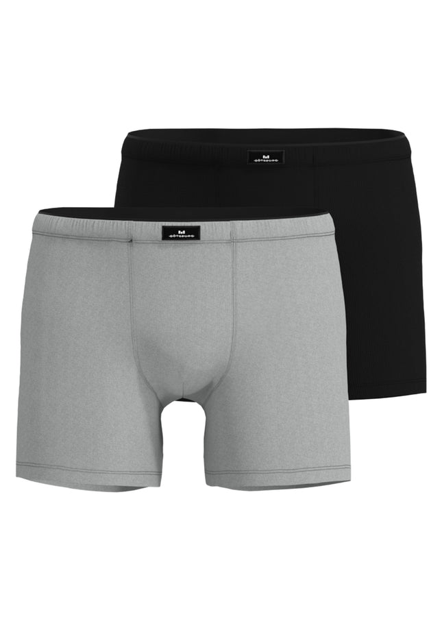 GÖTZBURG Herren Long-Pants grau uni 2er Pack