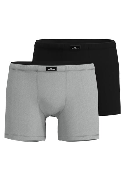 GÖTZBURG Herren Long-Pants grau uni 2er Pack