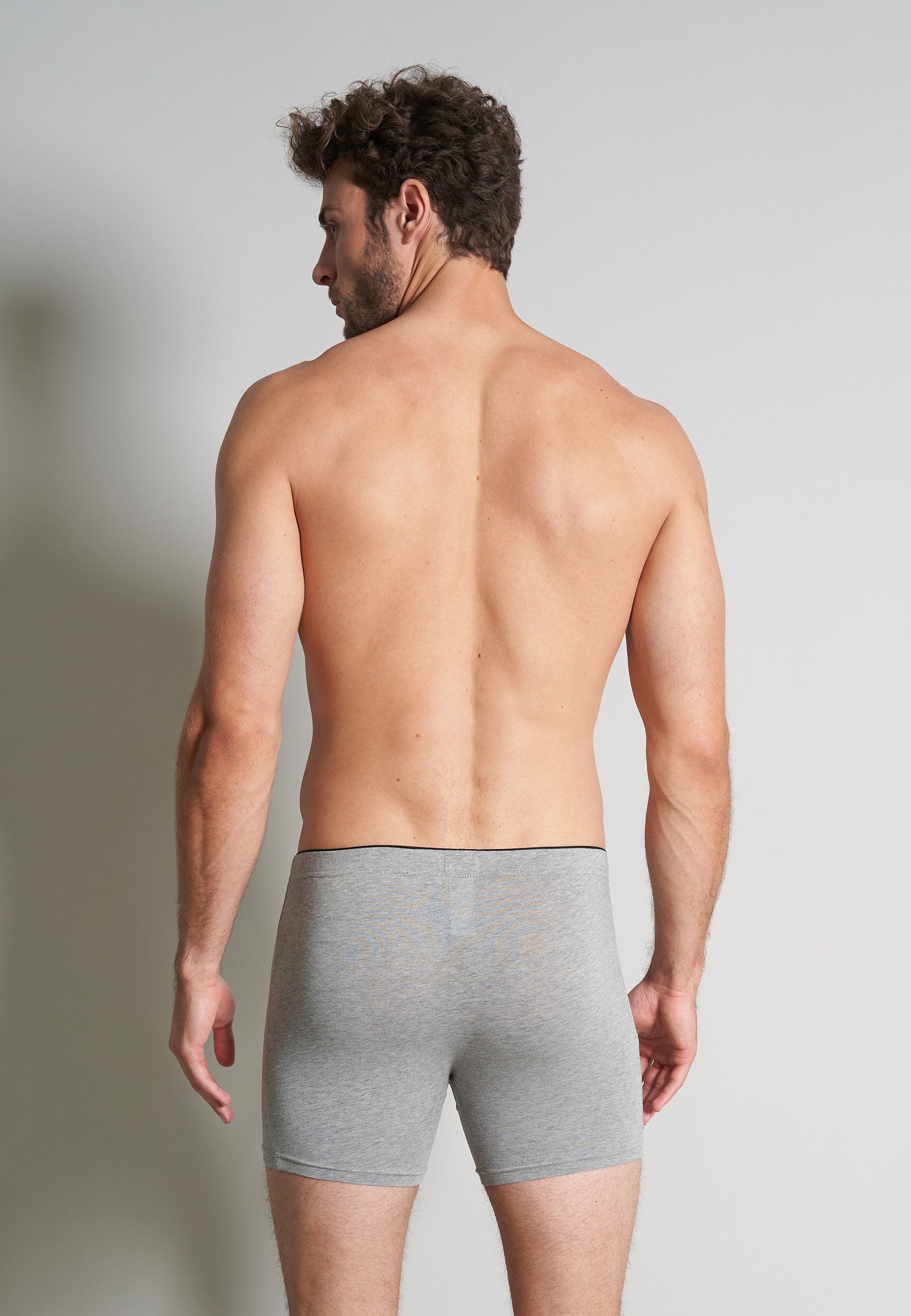 GÖTZBURG Herren Long-Pants grau uni 2er Pack