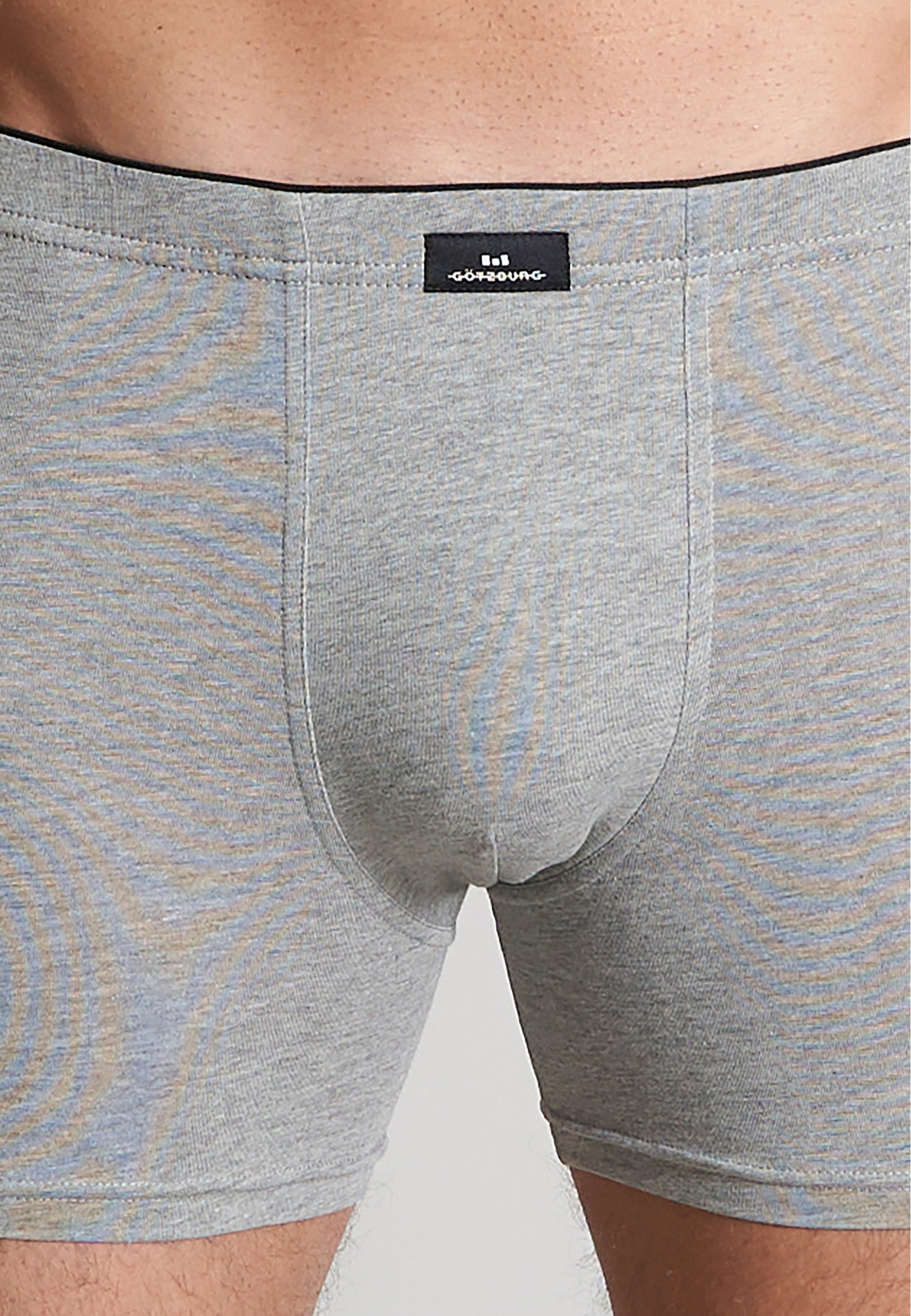 GÖTZBURG Herren Long-Pants grau uni 2er Pack