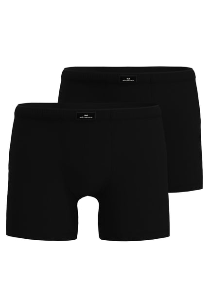 GÖTZBURG Herren Long-Pants schwarz uni 2er Pack