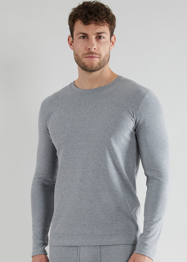 GÖTZBURG Herren Longsleeve grau uni