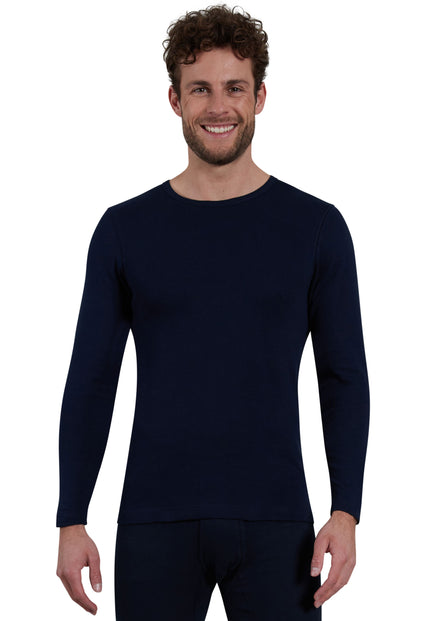 GÖTZBURG Herren Longsleeve blau uni