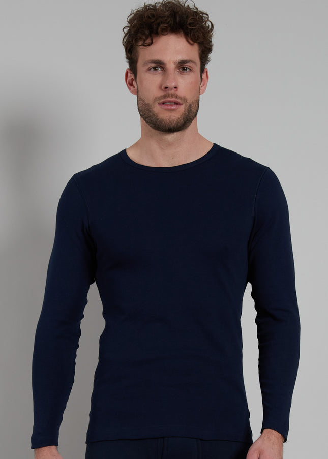 GÖTZBURG Herren Longsleeve blau uni