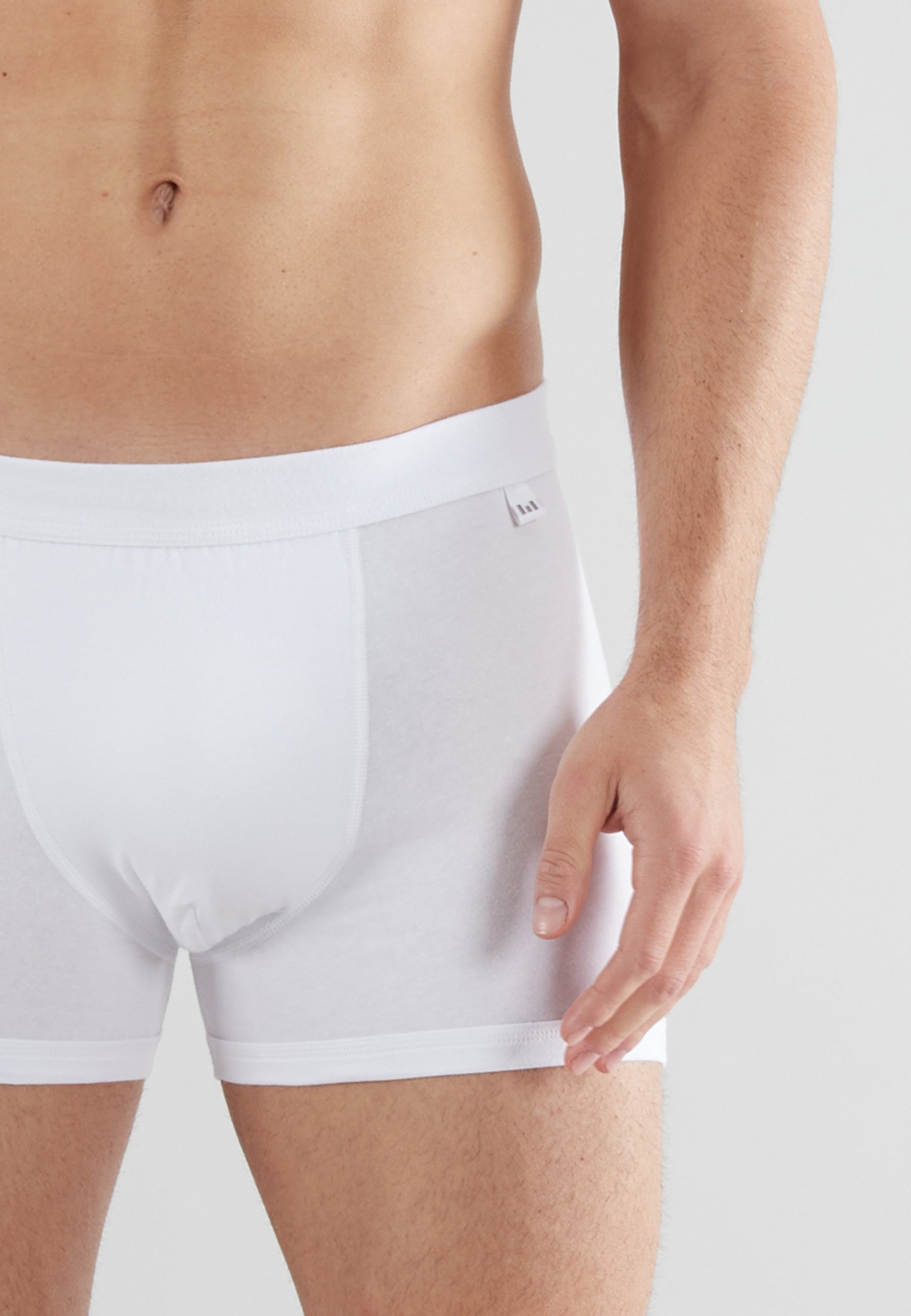 GÖTZBURG Herren Pants weiß uni 2er Pack