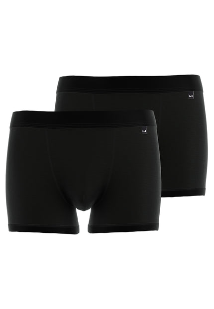 GÖTZBURG Herren Pants schwarz uni 2er Pack