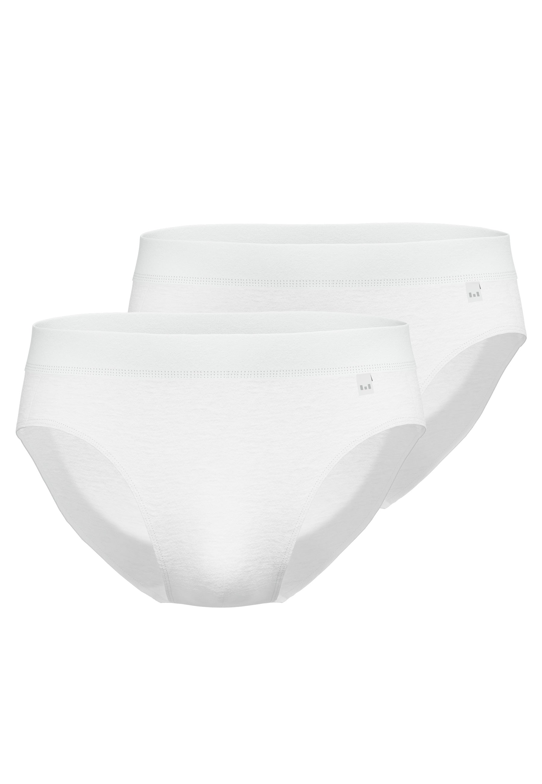 GÖTZBURG Herren Slip weiß uni 2er Pack