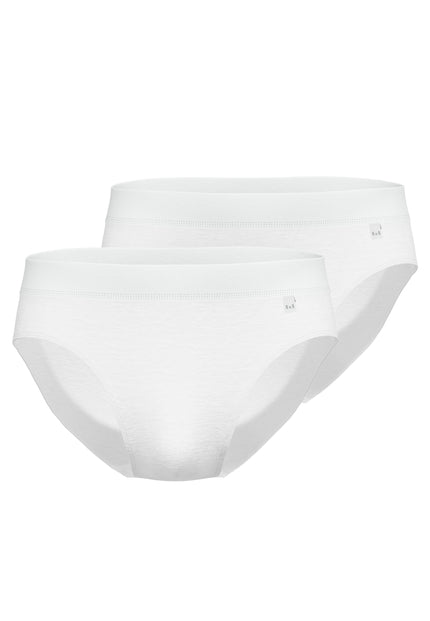 GÖTZBURG Herren Slip weiß uni 2er Pack