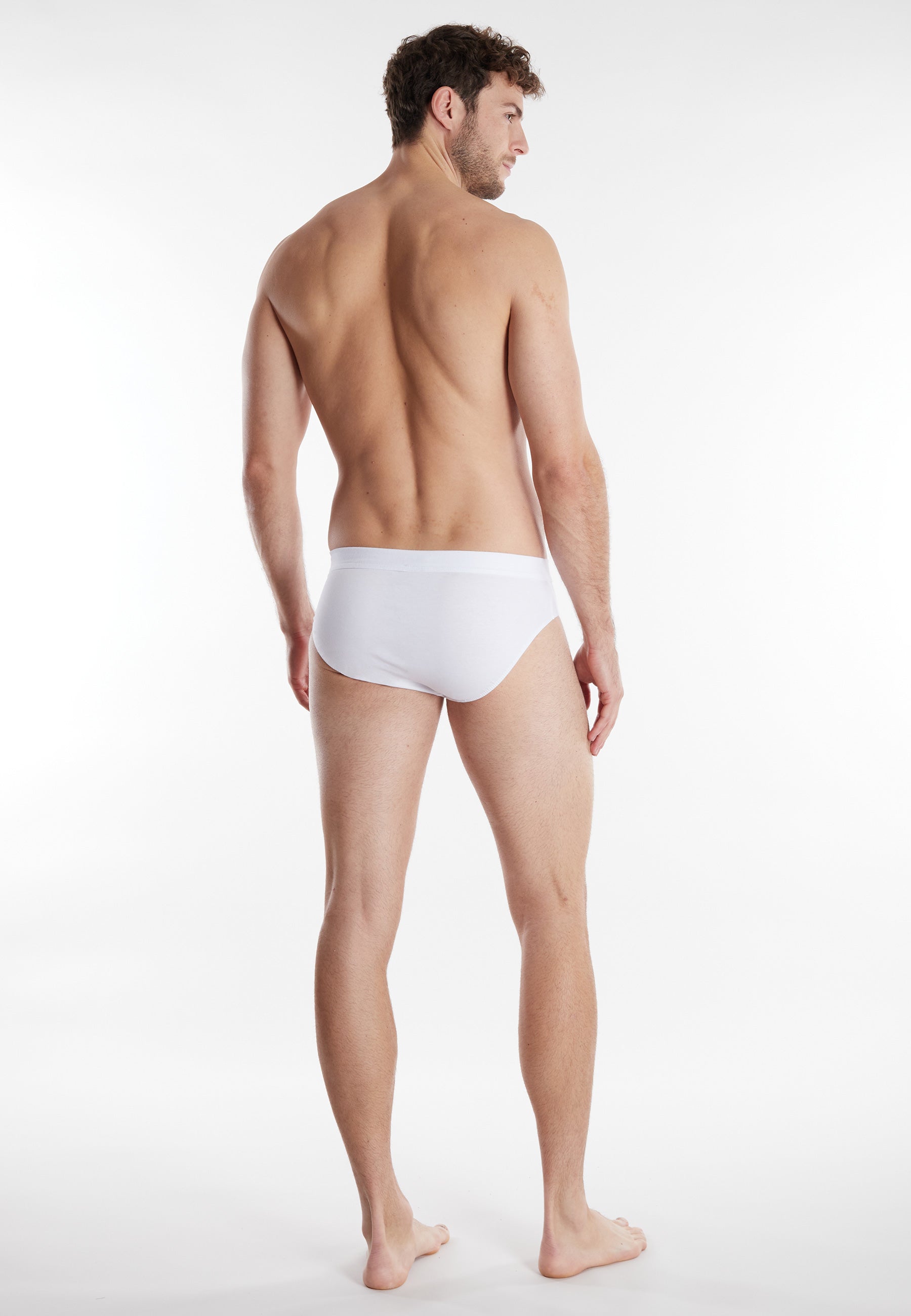 GÖTZBURG Herren Slip weiß uni 2er Pack