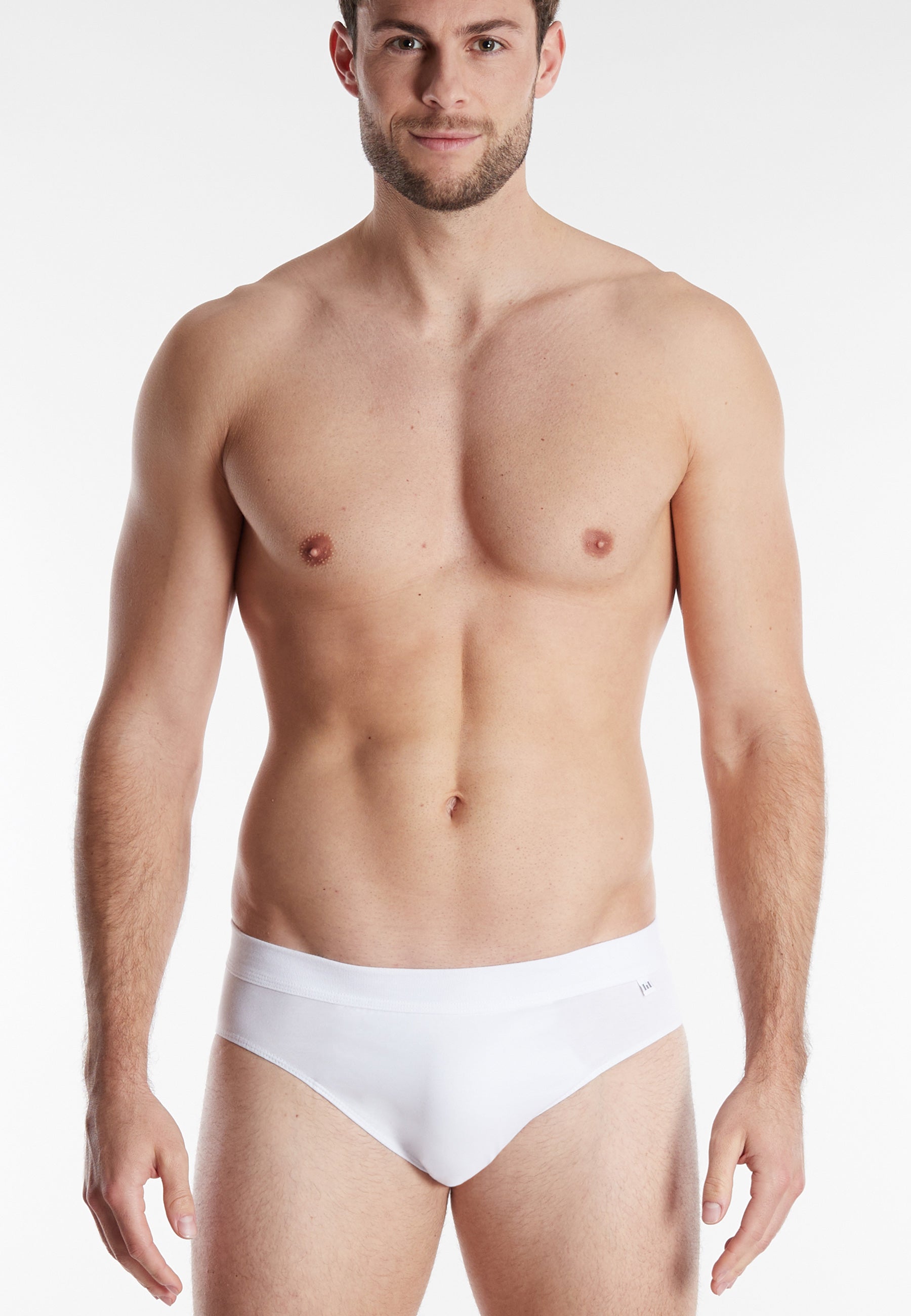 GÖTZBURG Herren Slip weiß uni 2er Pack