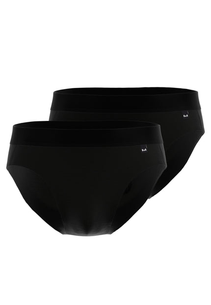 GÖTZBURG Herren Slip schwarz uni 2er Pack