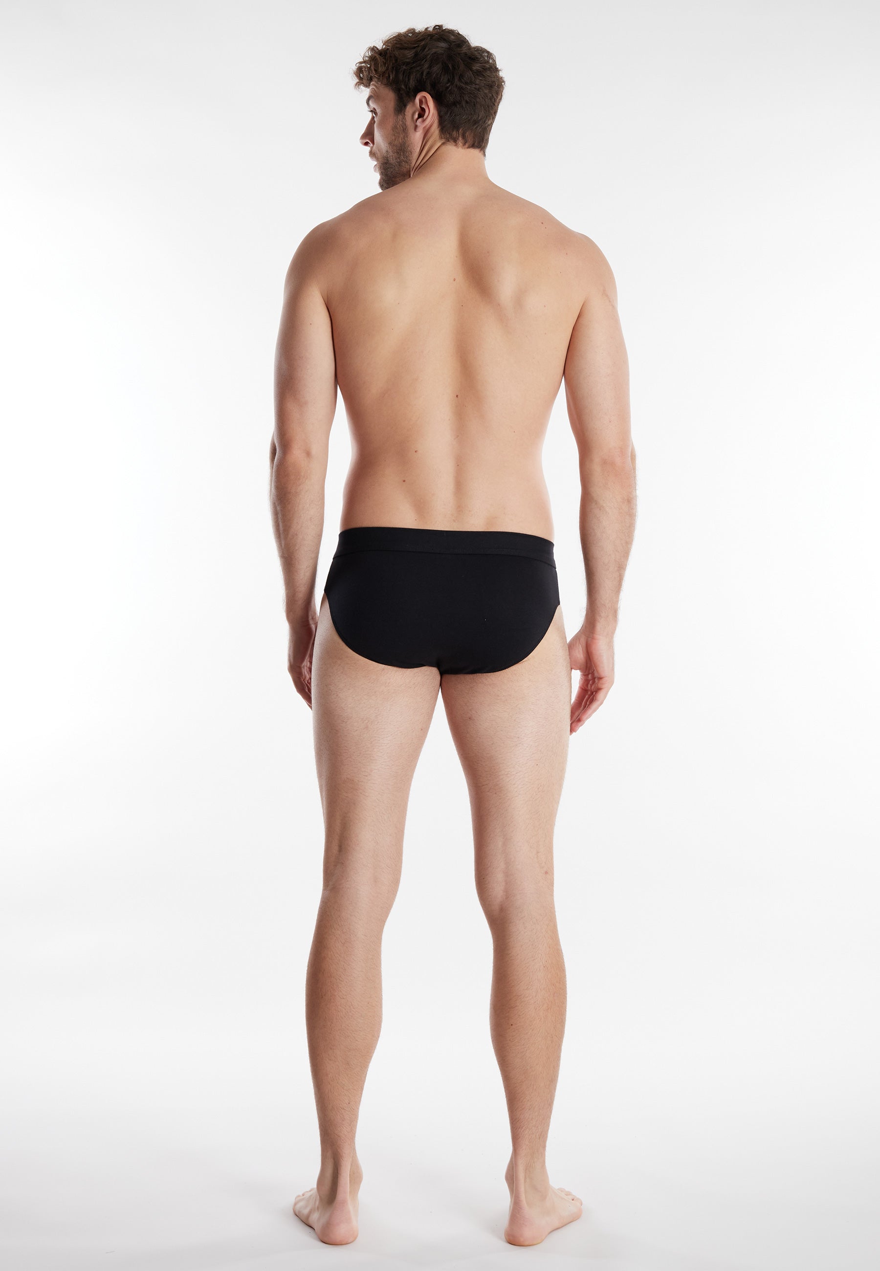 GÖTZBURG Herren Slip schwarz uni 2er Pack