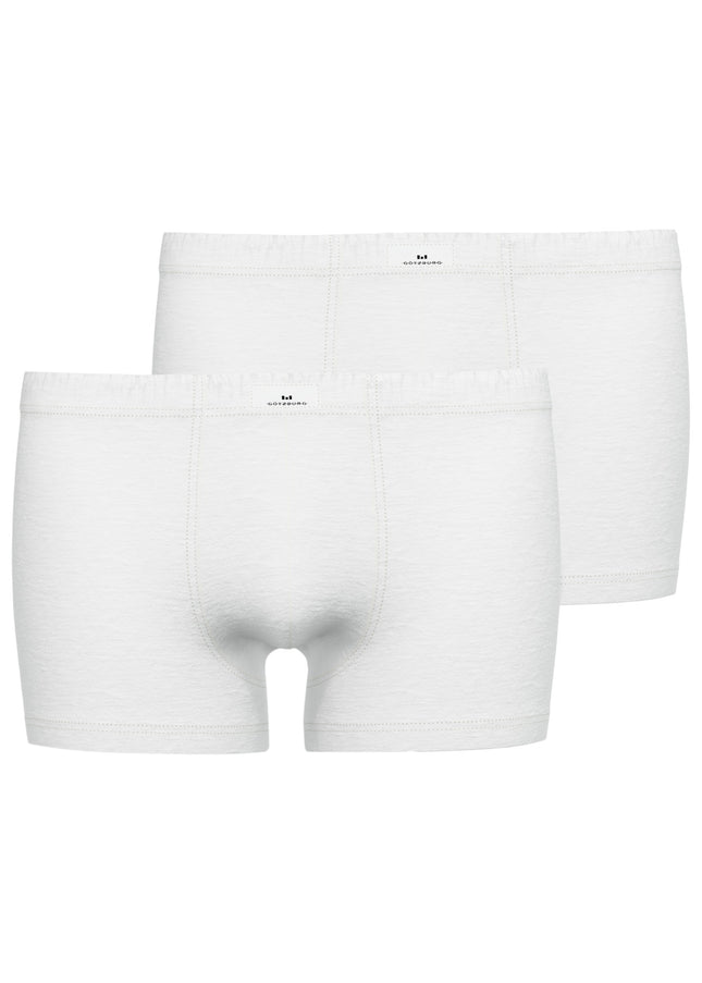GÖTZBURG Herren Pants weiß uni 2er Pack