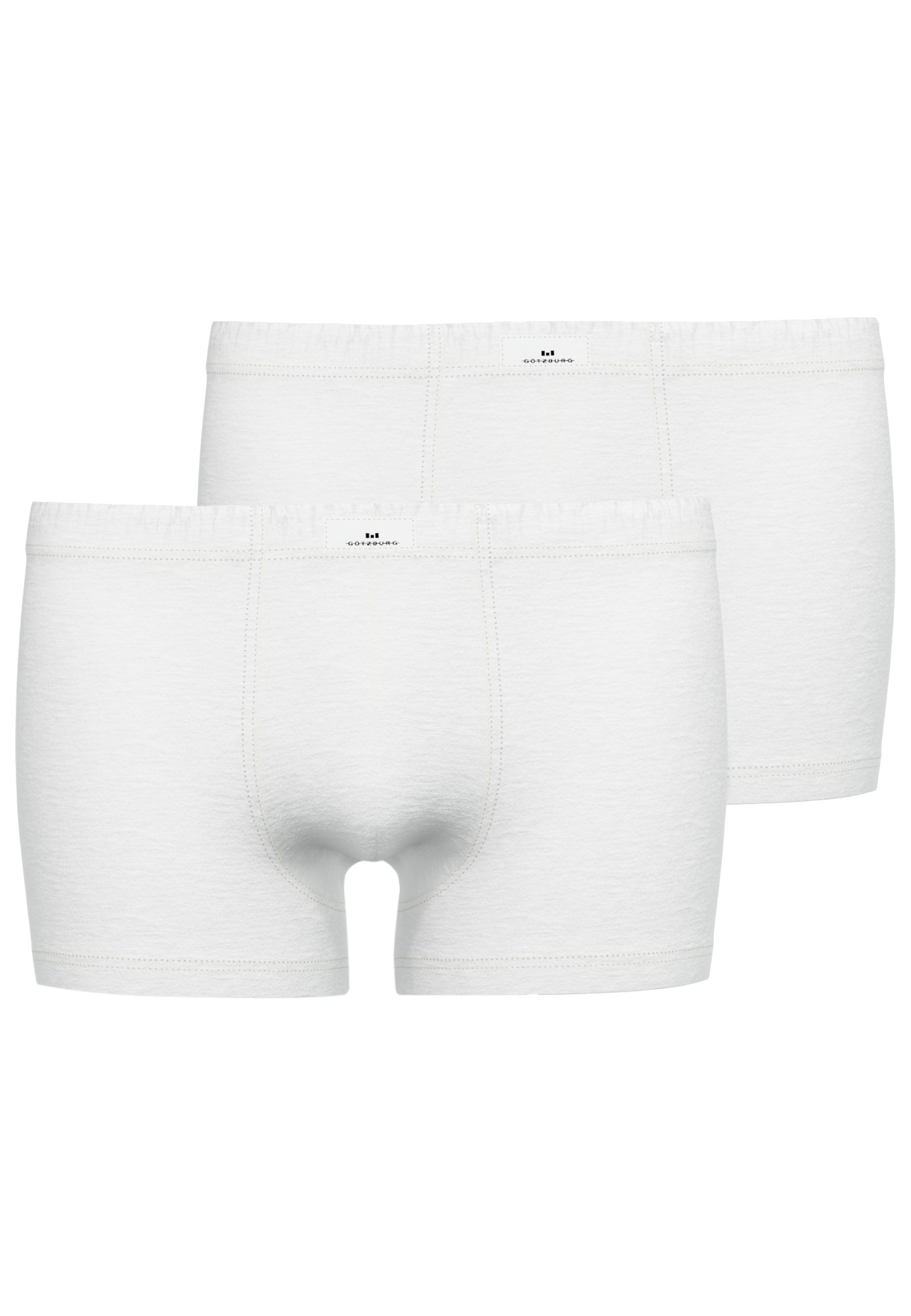 GÖTZBURG Herren Pants weiß uni 2er Pack