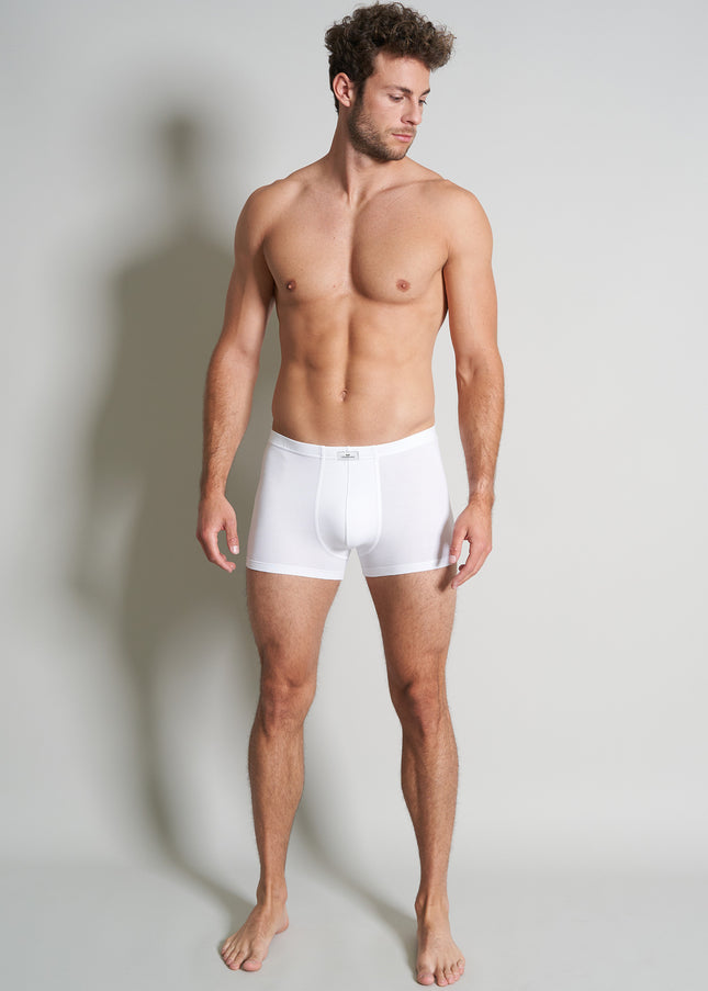 GÖTZBURG Herren Pants weiß uni 2er Pack