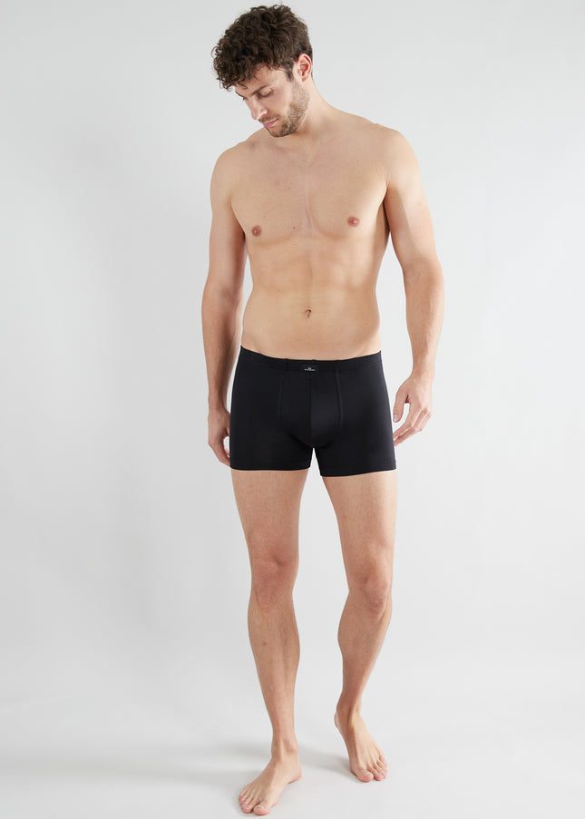 GÖTZBURG Herren Pants schwarz uni 2er Pack