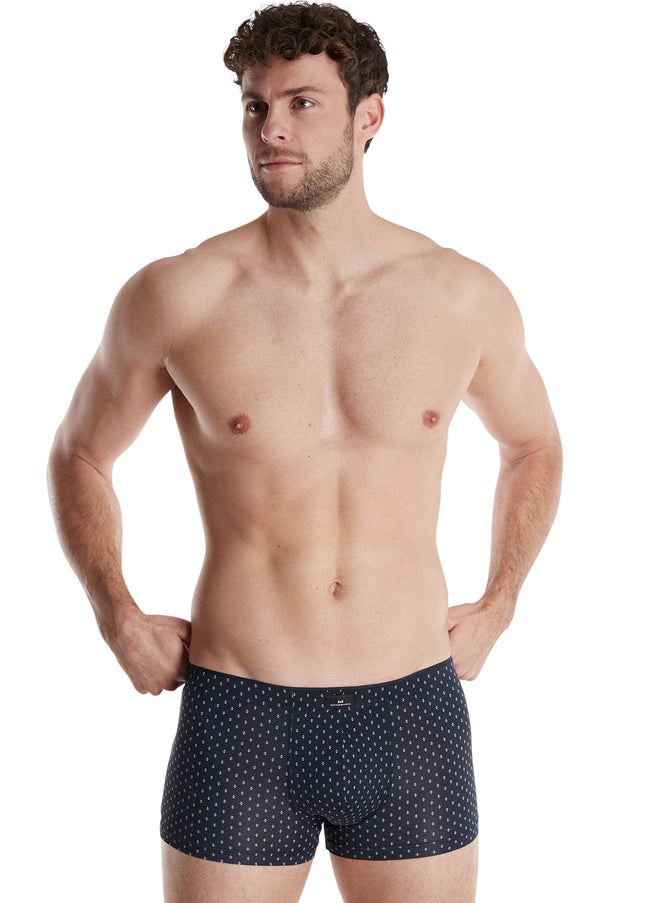 GÖTZBURG Herren Pants schwarz bedruckt